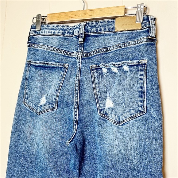 Dear John Paris Bootcut Jeans 27 4 high rise waist distressed stretch blue denim - Picture 5 of 12